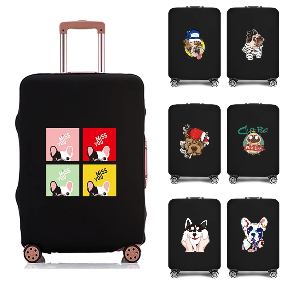 Travel Accessories 2022 - 厚手のラゲッジケース,保護ケース,犬のパターン,伸縮性のある旅行用ダストカバー,新品,2022,18-28適用