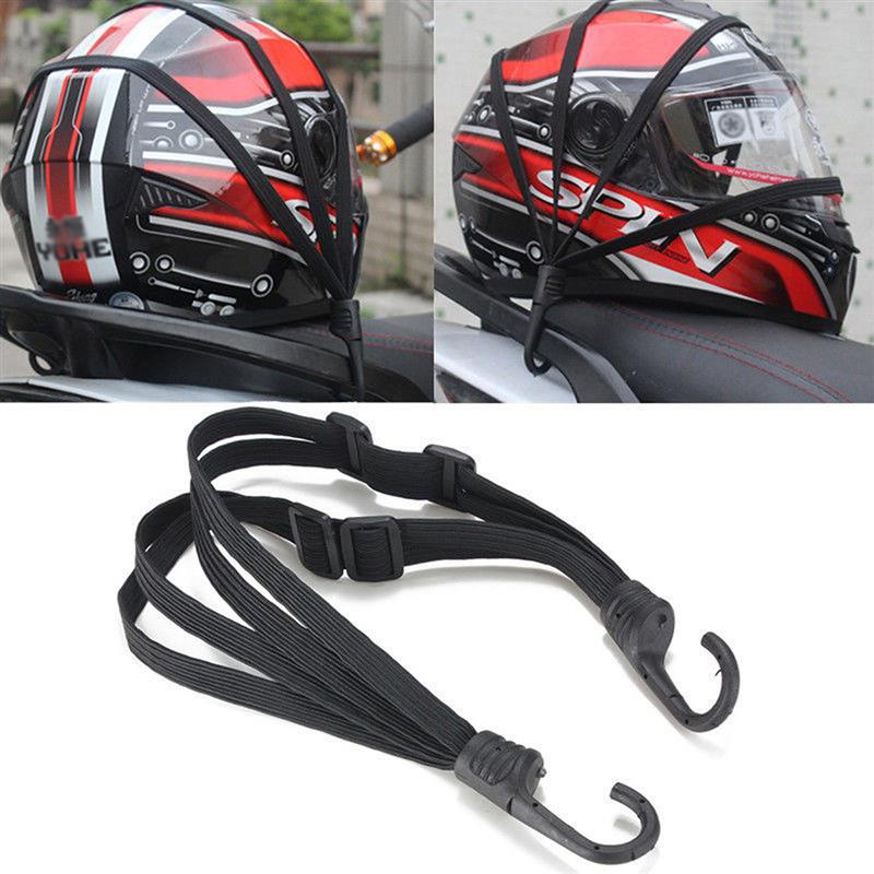 Luggage Strap Belt - ユニバーサル 60 センチメートルオートバイ荷物ストラップモトヘルメットギア固定弾性バックルロープ高強度格納式保護ネット