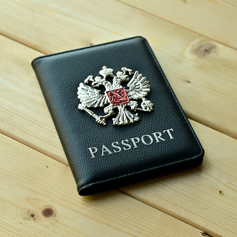 Travel Accessories In Bulk - 金属ロシア国章パスポートカバーファッション旅行財布パスポートバッグトラベルドキュメントオーガナイザーパスポートクリップ