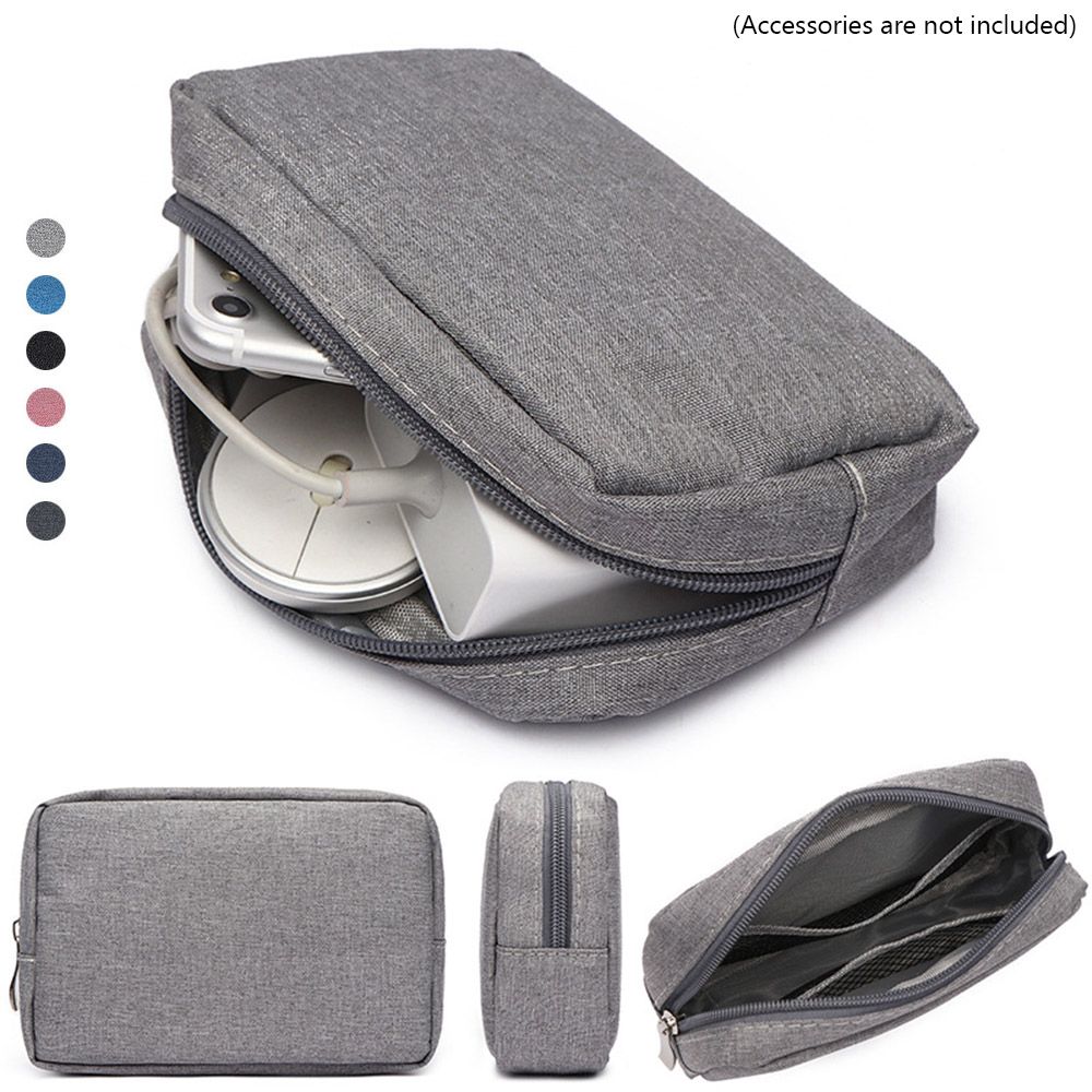 Travel Accessories Organizer Bag - トラベルオーガナイザー HDD ガジェットデバイスポーチ 収納バッグ メイクアップカバー デジタルアクセサリー