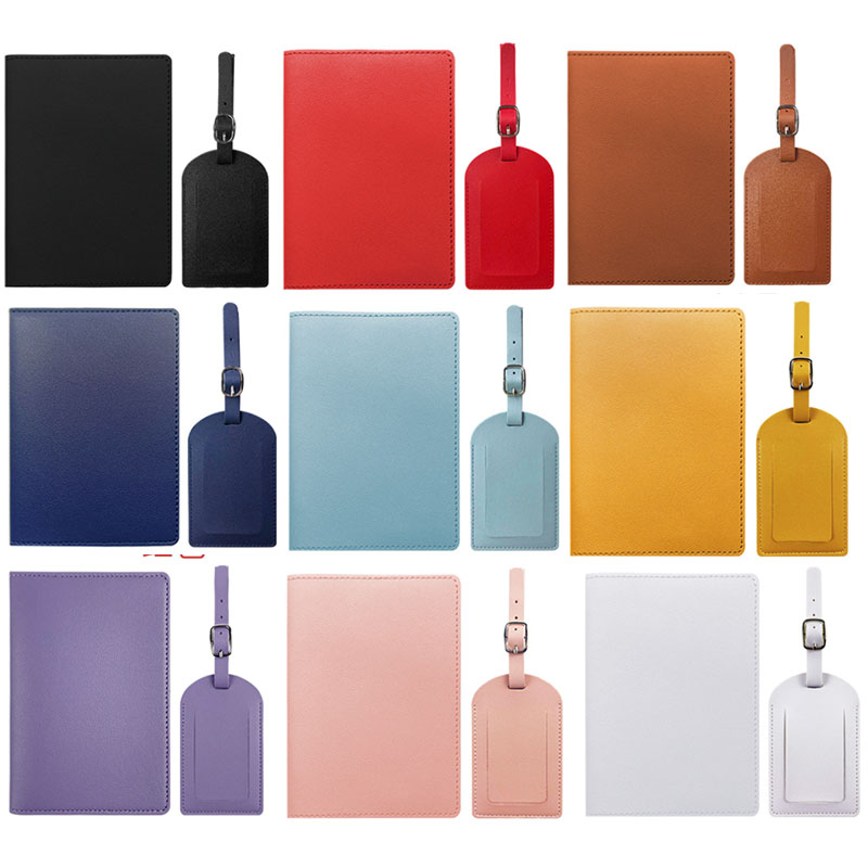 Travel Accessories In Bulk - 旅行 PU パスポートカバー荷物タグウェディングパーティービジネスギフトチケットホルダーパスポートホルダーケーストラベルアクセサリーセット