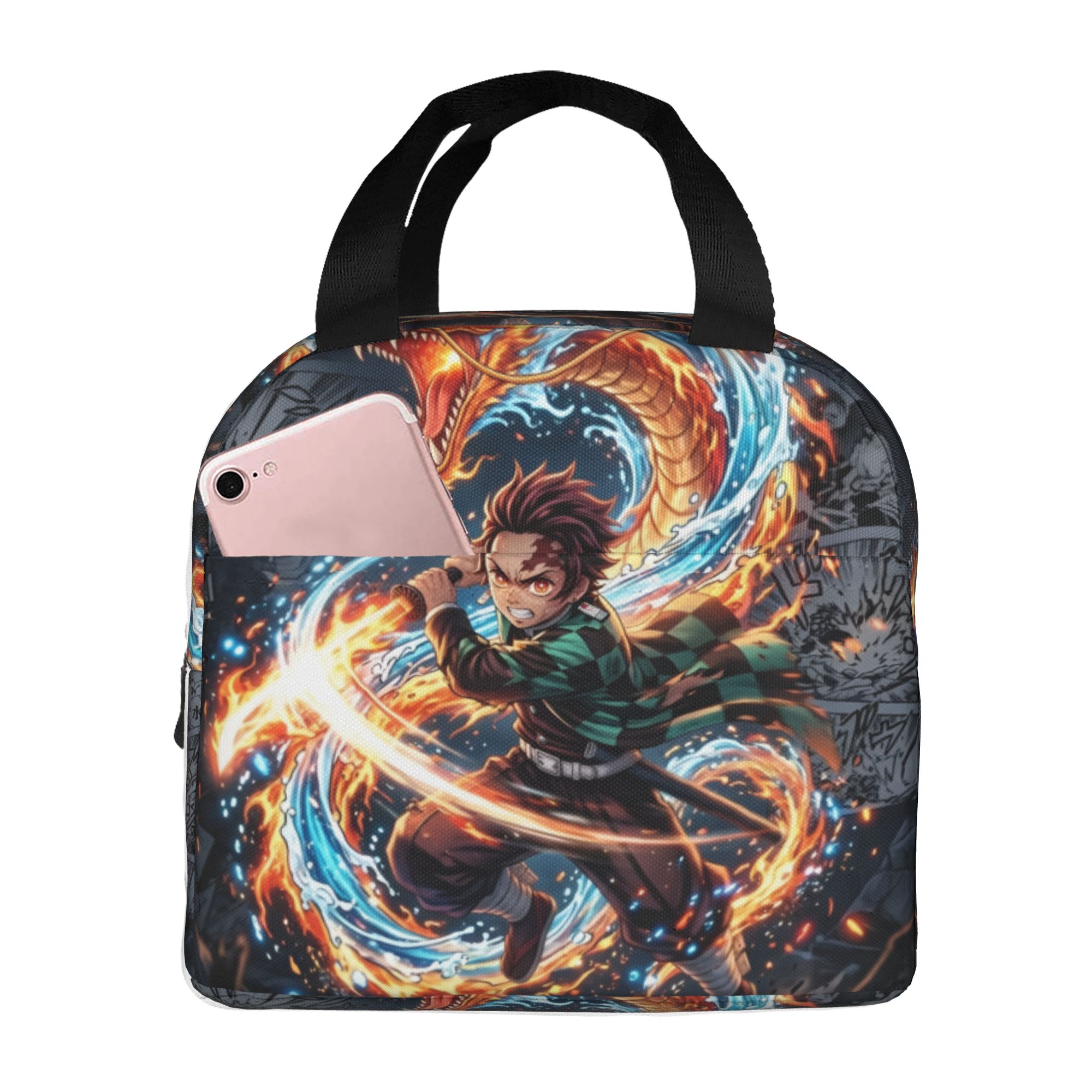 Travel Accessories 2022 - カスタム D-デーモンスレイヤーズ断熱ランチバッグ女性漫画アニメ再利用可能なサーマルクーラー食品ランチボックス屋外キャンプ旅行