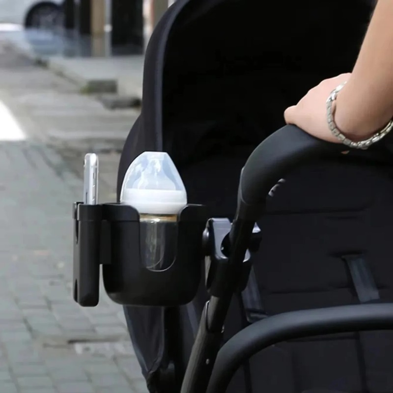 Travel Accessories For 2 Year Old - 滑り止めベビーカーカップホルダー 子供用ベビーカー携帯電話＆ボトルアクセサリー用 ユニバーサルデザイン ベビートラベルシステム