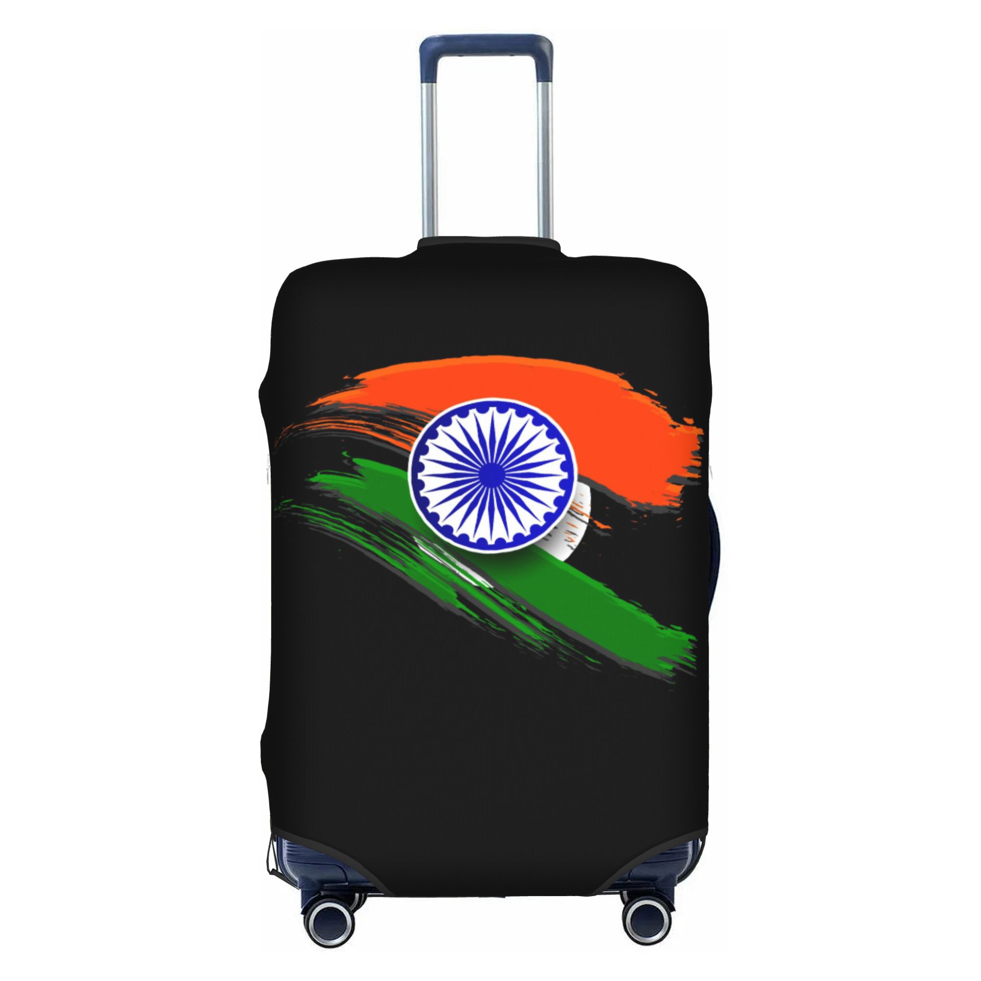 Travel Accessories India - インドの国旗スーツケースカバー 伸縮性のあるインド愛国的荷物カバー プロテクター 18-32インチ用