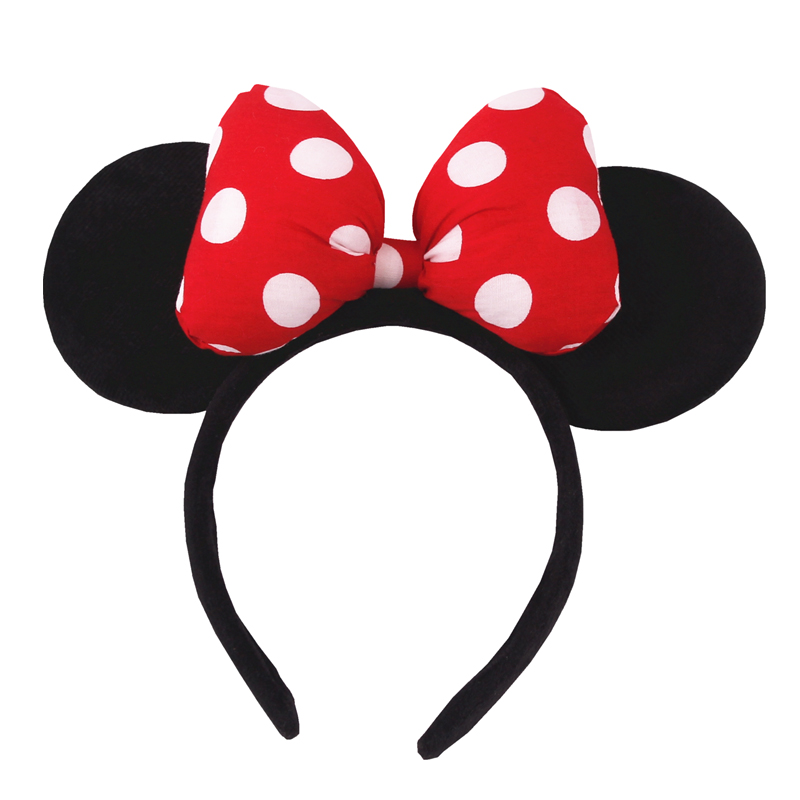 Travel Accessories For 10 Year Old Girl - Disney-透明なマウスの耳のヘッドバンド、水玉模様の弓のヘアバンド、DIYヘアアクセサリー、フェスティバルパーティー、旅行、大人、5 