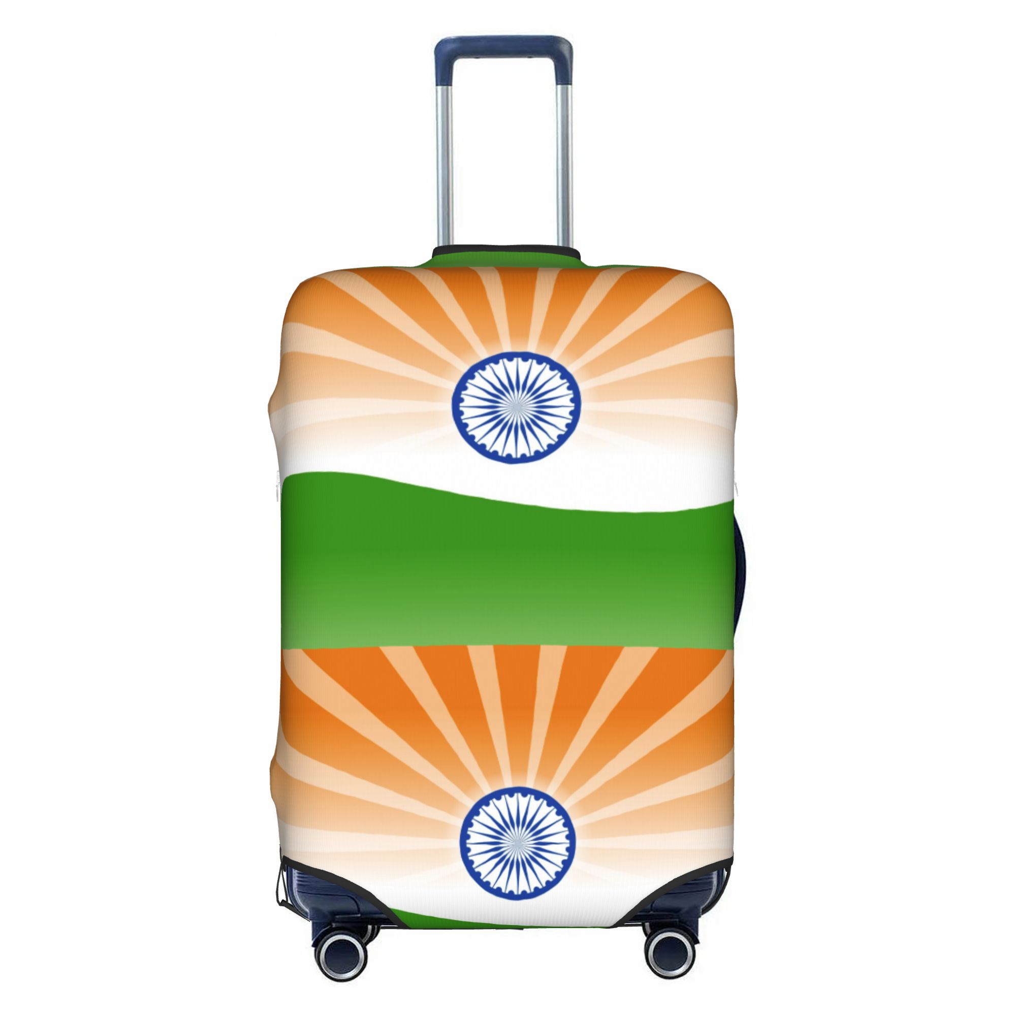Travel Accessories India - インドの国旗旅行荷物カバー弾性インド愛国スーツケースカバープロテクターフィット18-32インチ