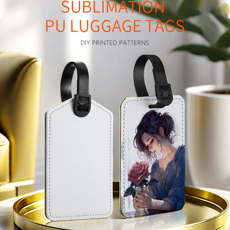 Travel Accessories Personalised - カスタマイズされた画像 Pu レザー荷物タグカスタマイズされた写真防水 ID タグ旅行ビジネスハイエンドレザー搭乗券