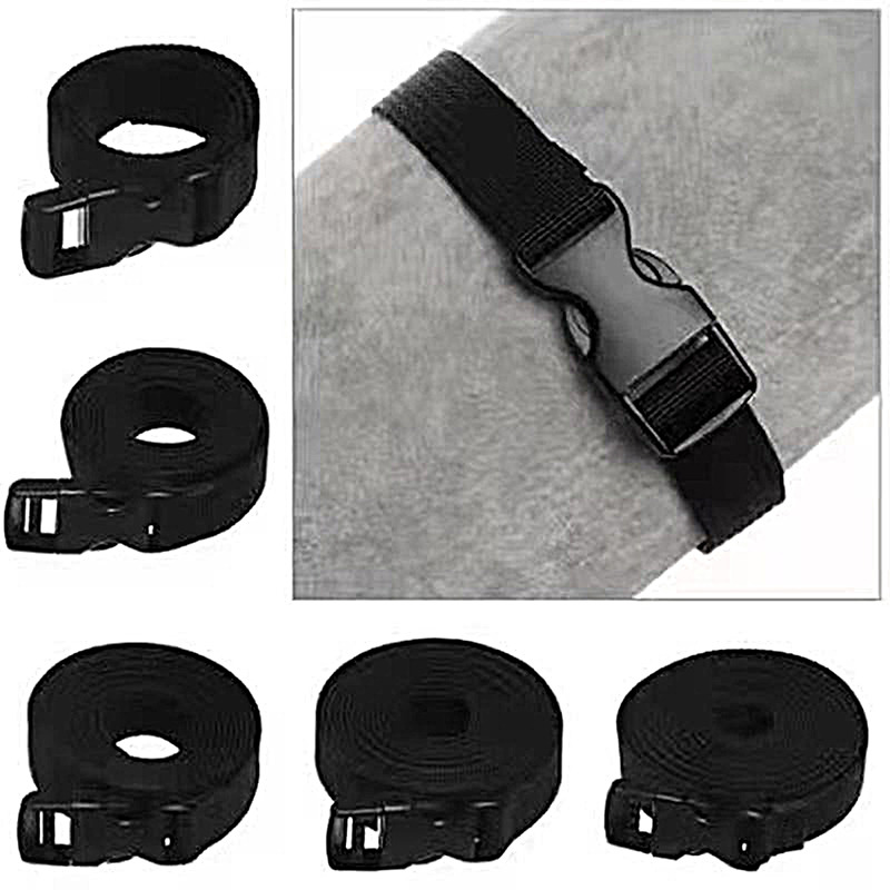 Luggage Strap Belt - 1PCトラベルタイドブラック耐久性ナイロンカーゴタイダウン荷物固定ベルトストラップカムバックル付きトラベルキットアウトドアキャンプツール