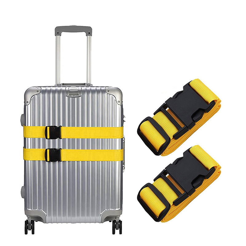 Luggage Strap Belt - 1 個ナイロン荷物ストラップ調節可能な旅行スーツケースバックルストラップ手荷物ベルト旅行アクセサリースーツケースパッキングシートベルト