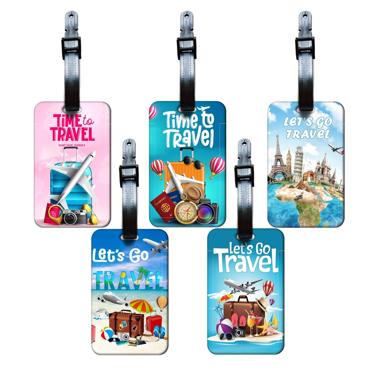 It Travel Accessories - トラベルスタイル荷物タグ男性女性旅行荷物ラベルクラシックスーツケースIDアドレスホルダーポータブル手荷物搭乗券ギフト