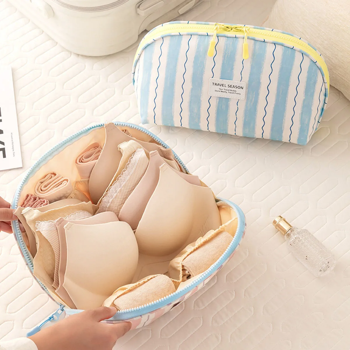 Travel Accessories Organizer Bag - 下着収納袋ポータブル多目的トラベルオーガナイザーバッグオックスフォード布トラベル収納袋靴下ブラジャーアクセサリー用