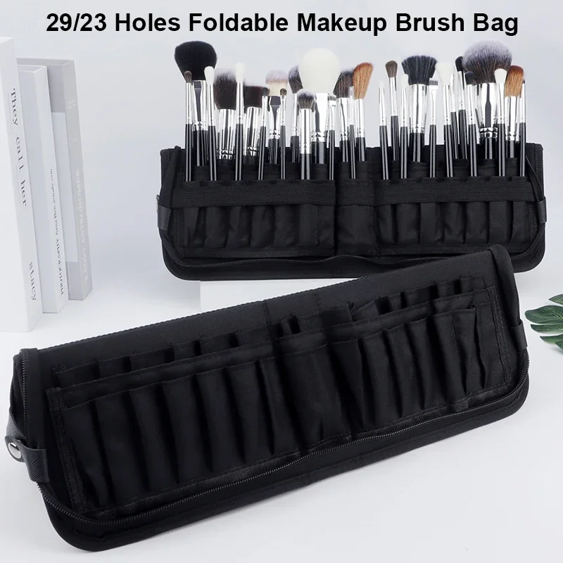 Travel Accessories Organizer Bag - 29/23 穴折りたたみ化粧ブラシバッグ女性化粧ブラシツールバッグオーガナイザートラベルパウダー化粧品セットトイレタリーケースホルダー