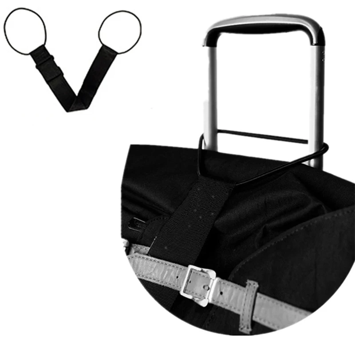 調節可能な荷物用ストラップ、多色スーツケース接続ベルト、旅行 - Luggage Strap Belt のレビューと価格