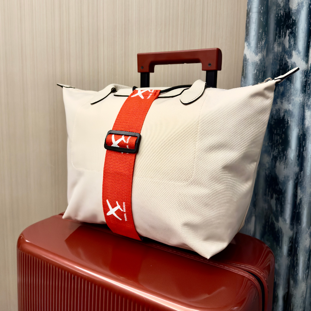 航空機用プリントナイロン製荷物固定ストラップ（1パック入り） - Luggage Strap Belt のレビューと価格