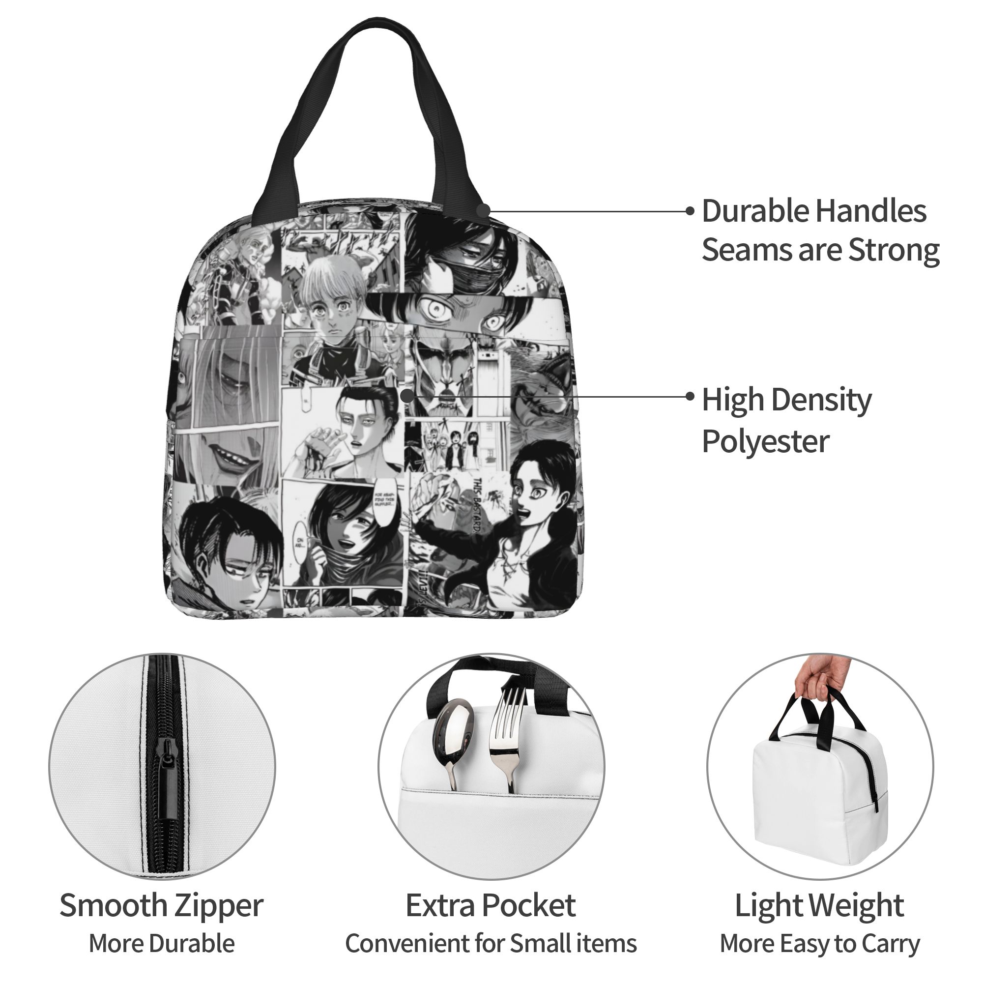 カスタムアタックオンタイタンズ断熱ランチバッグ キャンプ旅行 - Travel Accessories 2022 のレビューと価格