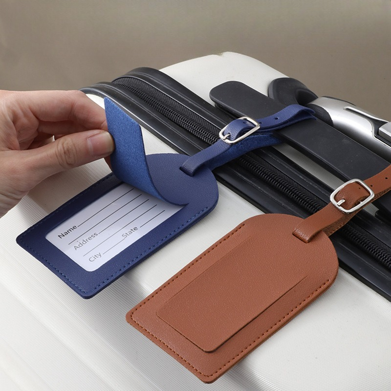 女性男性用荷物タグ PUレザー旅行用品スーツケースIDアドレ - It Travel Accessories のレビューと価格