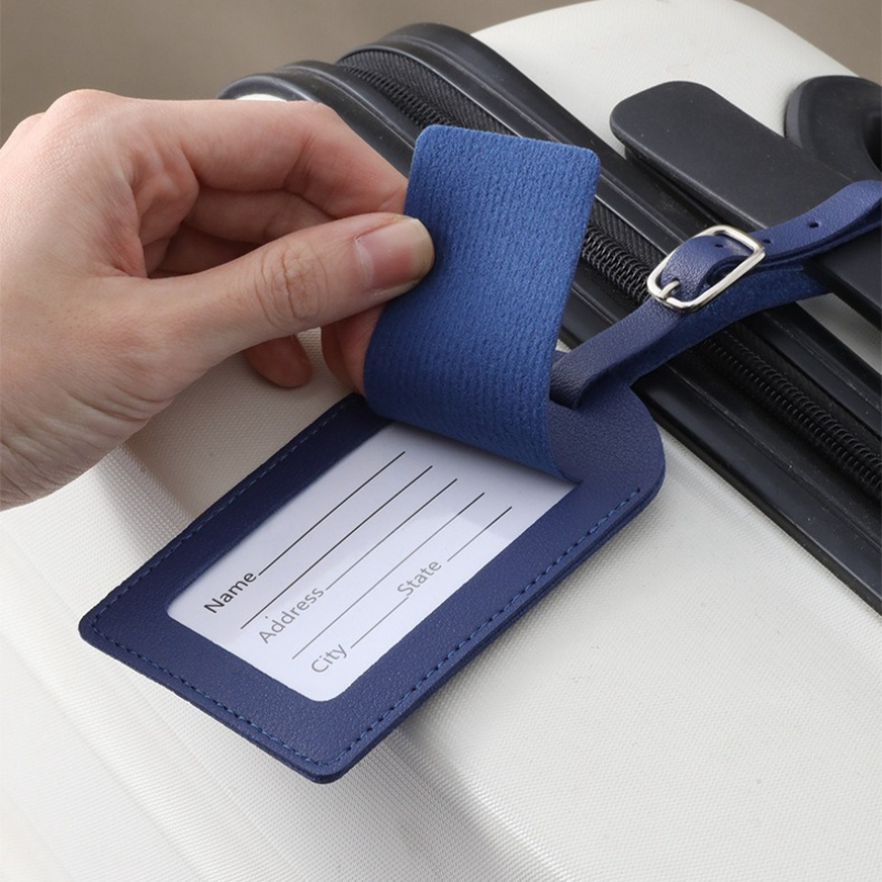 女性男性用荷物タグ PUレザー旅行用品スーツケースIDアドレ - It Travel Accessories のレビューと価格