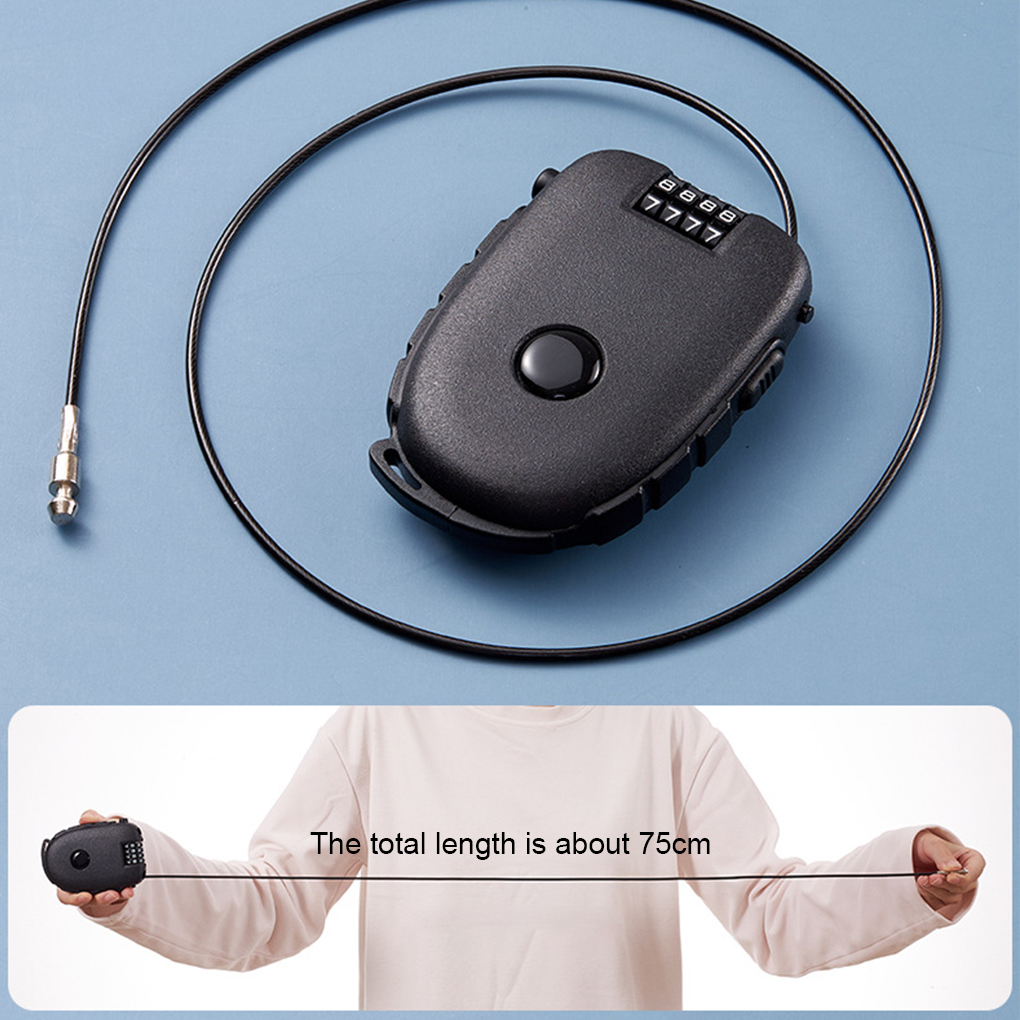 オートバイヘルメットロックミニケーブルコードロックポータブル - It Travel Accessories のレビューと価格