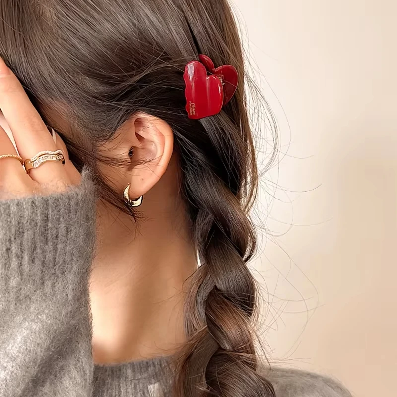 小さなヘアクローアセテートヘアクラブかわいいハート型ヘアクリ - Travel Accessories For 10 Year Old Girl のレビューと価格
