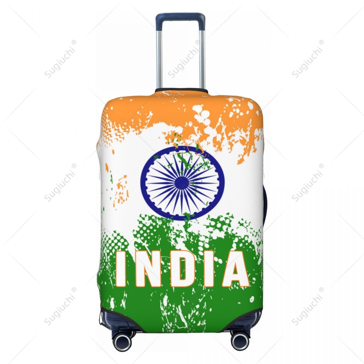 インド国旗荷物カバースーツケース弾性ダストケース旅行アクセサ - Travel Accessories India のレビューと価格