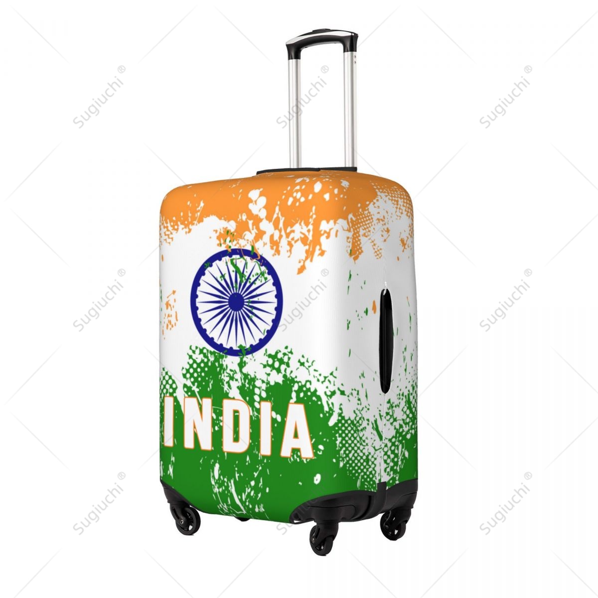 インド国旗荷物カバースーツケース弾性ダストケース旅行アクセサ - Travel Accessories India のレビューと価格