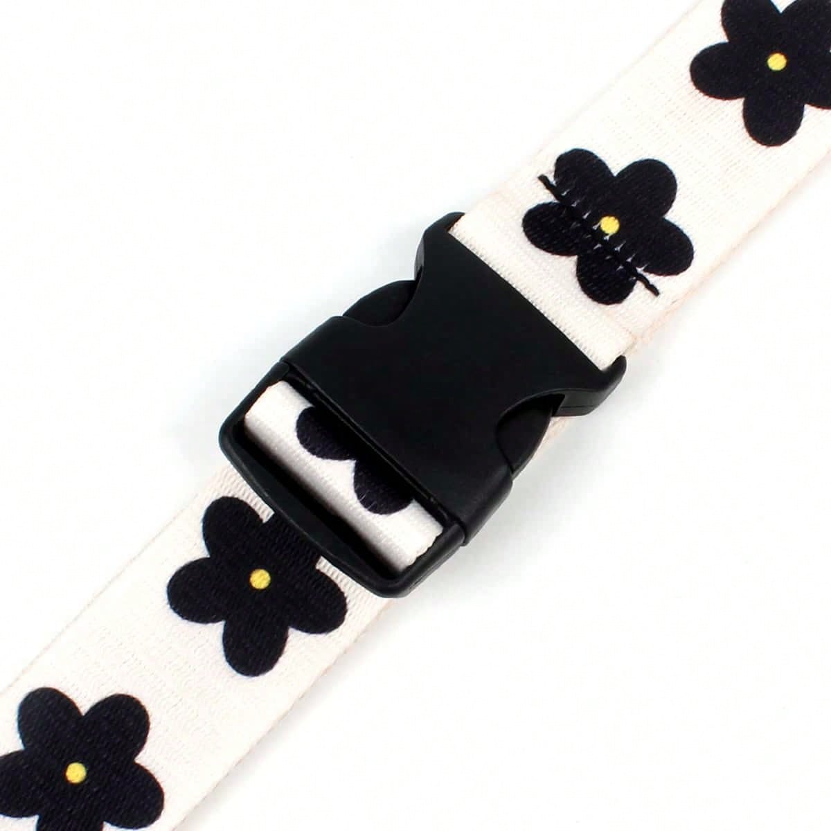 旅行用荷物プラスチックバックルストラップ、花柄プリント調節可 - Luggage Strap Belt のレビューと価格
