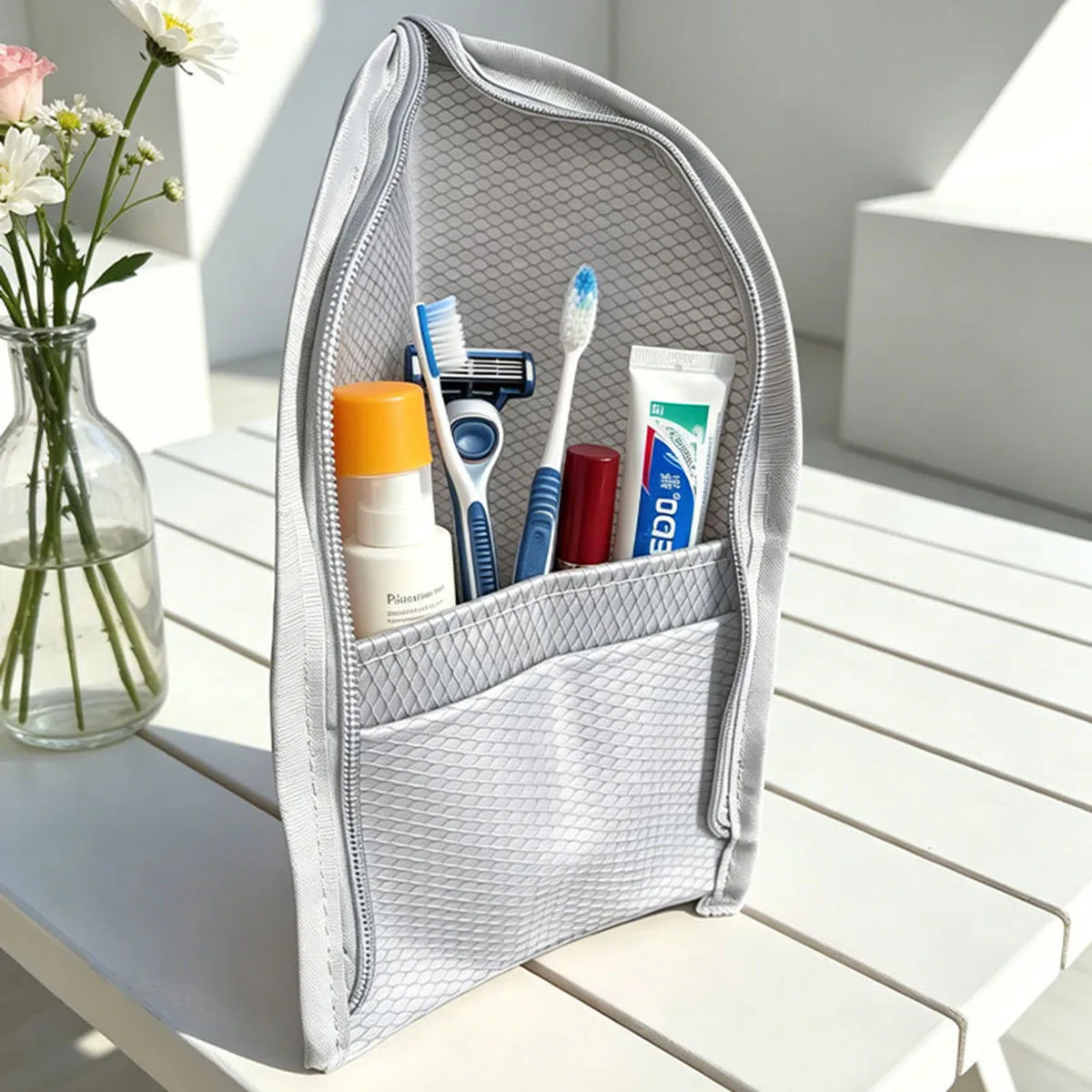 旅行用メッシュ製トイレタリーバッグ - 通気性・速乾性・防カ - Travel Accessories Organizer Bag のレビューと価格