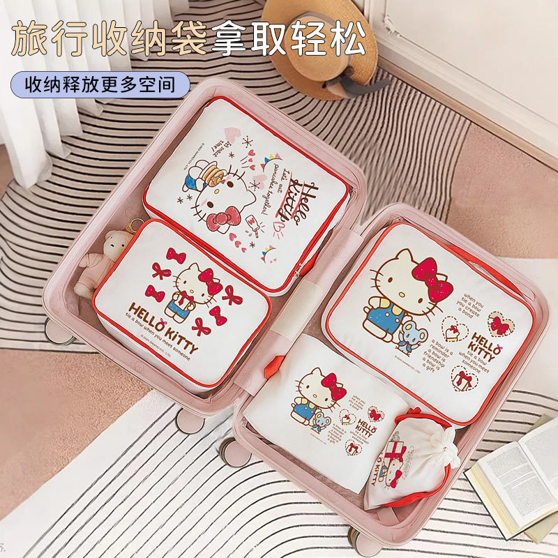アニメハローキティ旅行収納バッグ荷物再梱包ケース衣類下着整理 - It Travel Accessories のレビューと価格