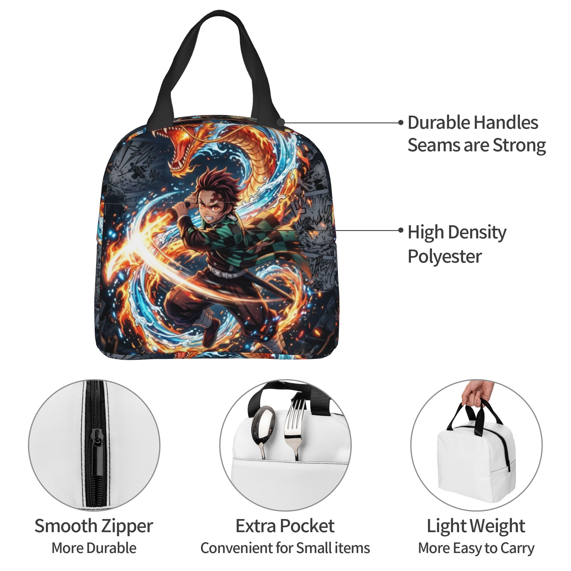 カスタム D-デーモンスレイヤーズ断熱ランチバッグ女性漫画ア - Travel Accessories 2022 のレビューと価格