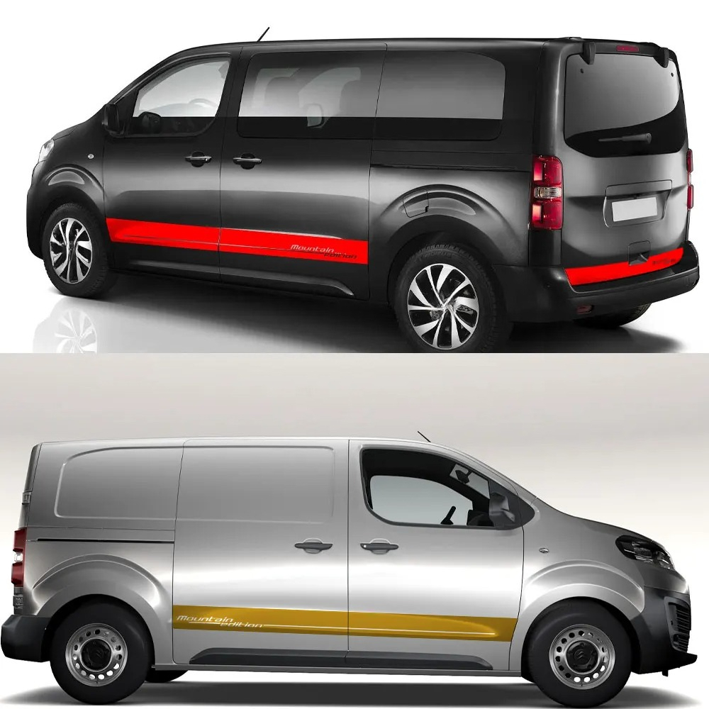 3 個車のサイドリアドアステッカープジョーエキスパートトラベ - Travel Van Accessories のレビューと価格