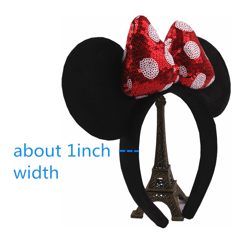 Disney-透明なマウスの耳のヘッドバンド、水玉模様の弓の - Travel Accessories For 10 Year Old Girl のレビューと価格