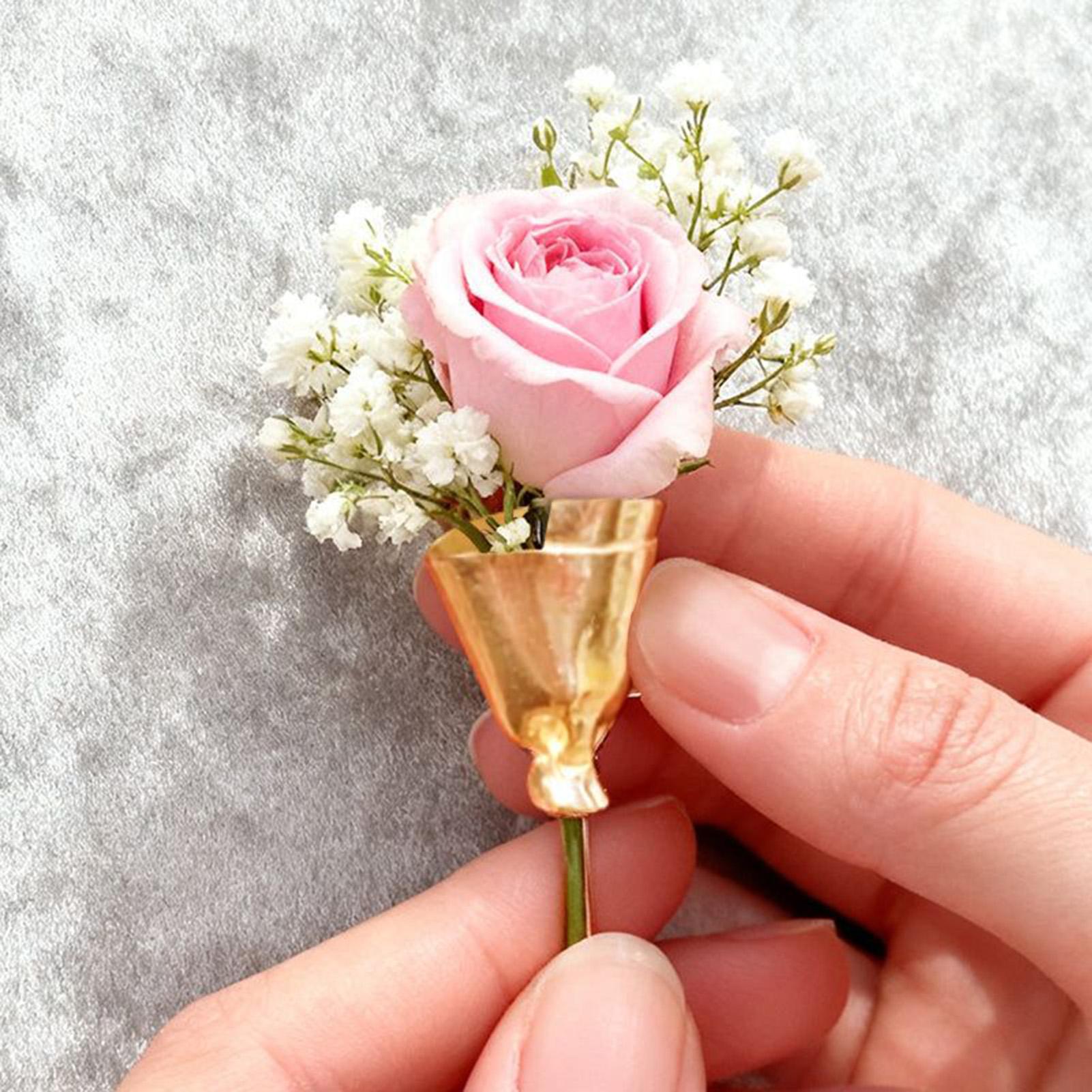 女性用フラワーブーケピンブローチ、着用可能なフラワーブーケク - Travel Accessories India のレビューと価格