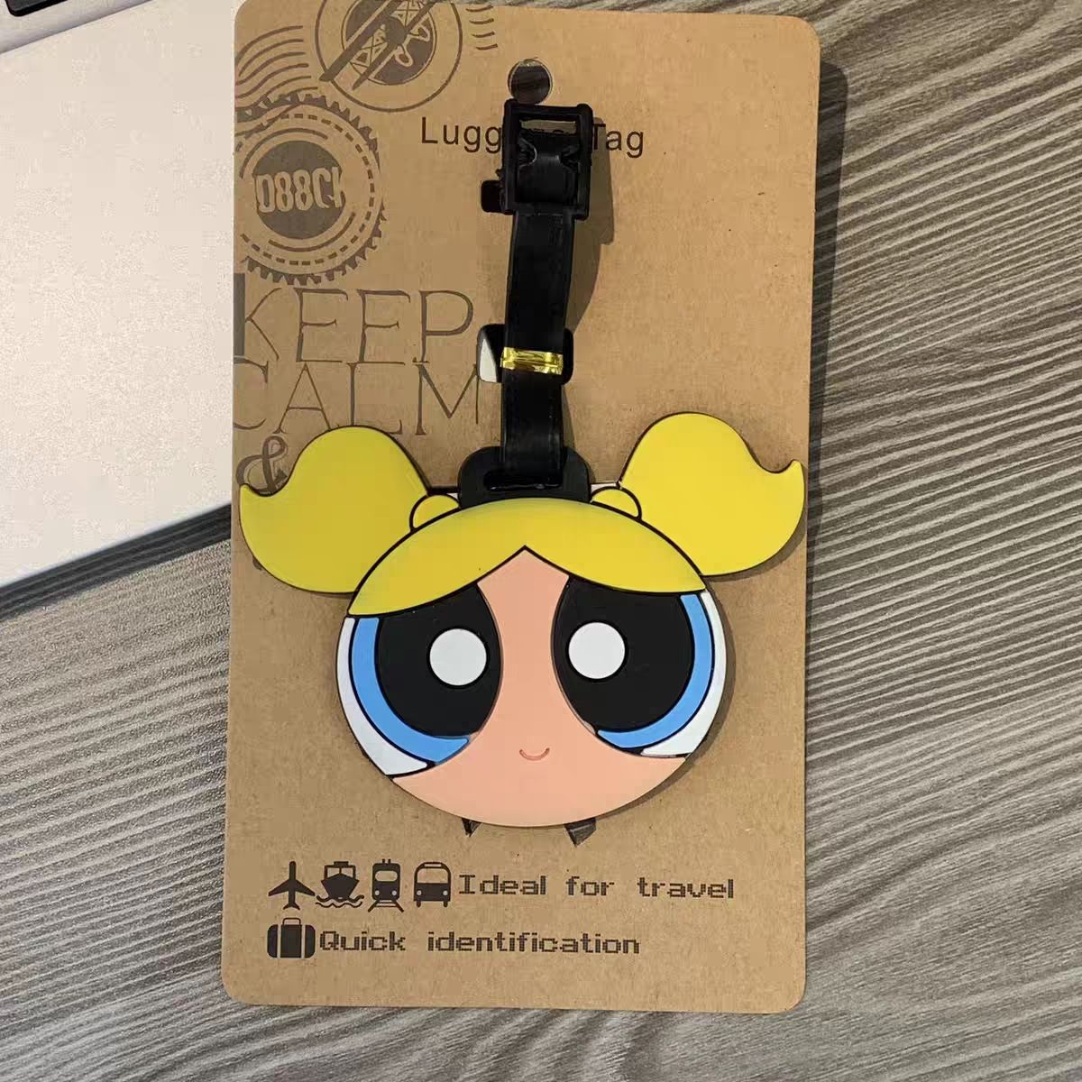 アニメパワーパフガールズバッグペンダントかわいい漫画風荷物タ - It Travel Accessories のレビューと価格