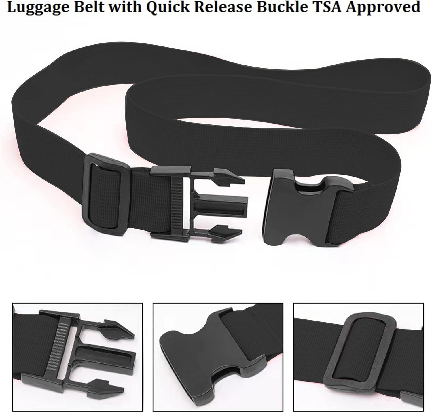 明るい色の調節可能な荷物ストラップ 2 パック高耐久スーツケ - Luggage Strap Belt のレビューと価格