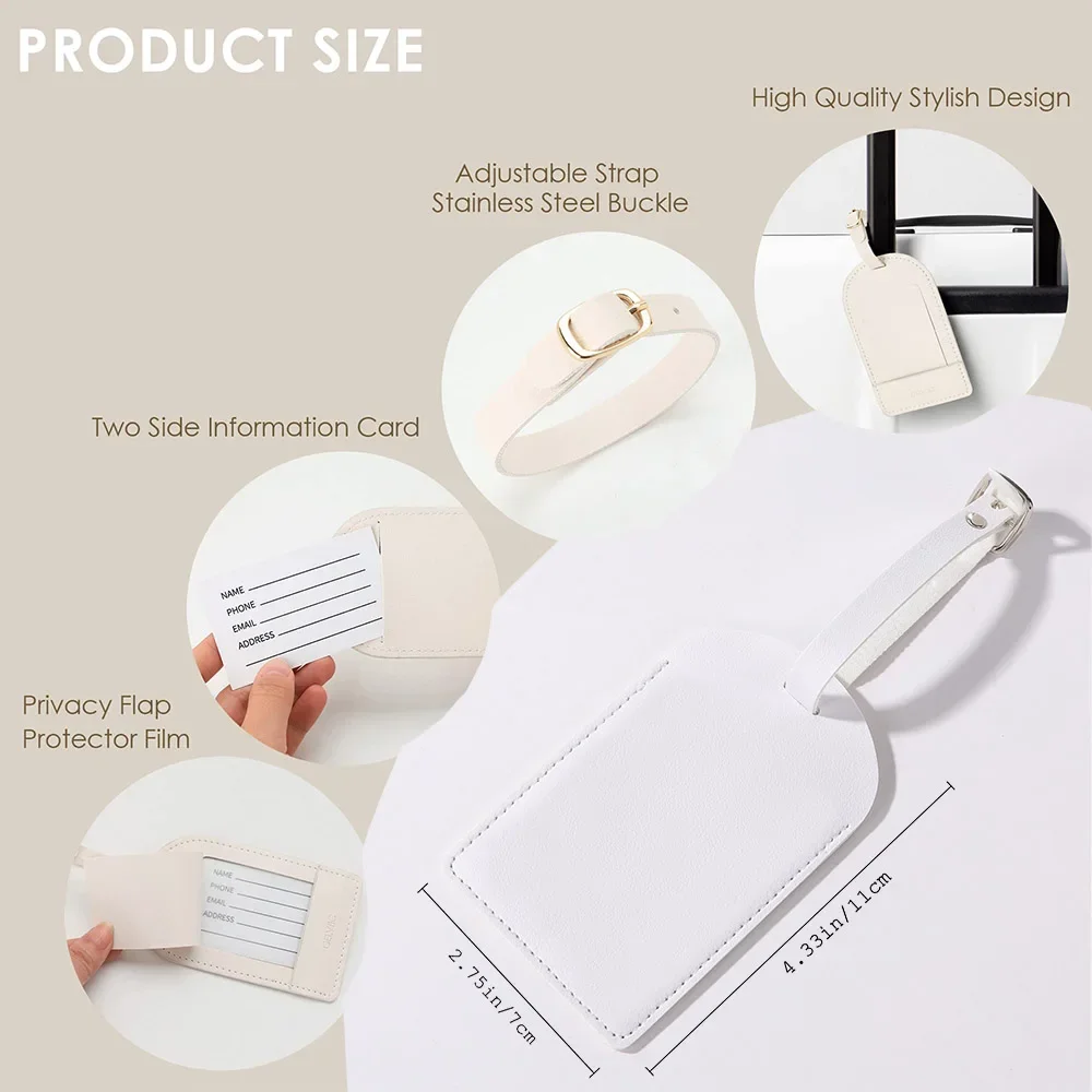 パーソナライズされた名前付きレター レザー 荷物タグ スーツ - Travel Accessories Personalised のレビューと価格