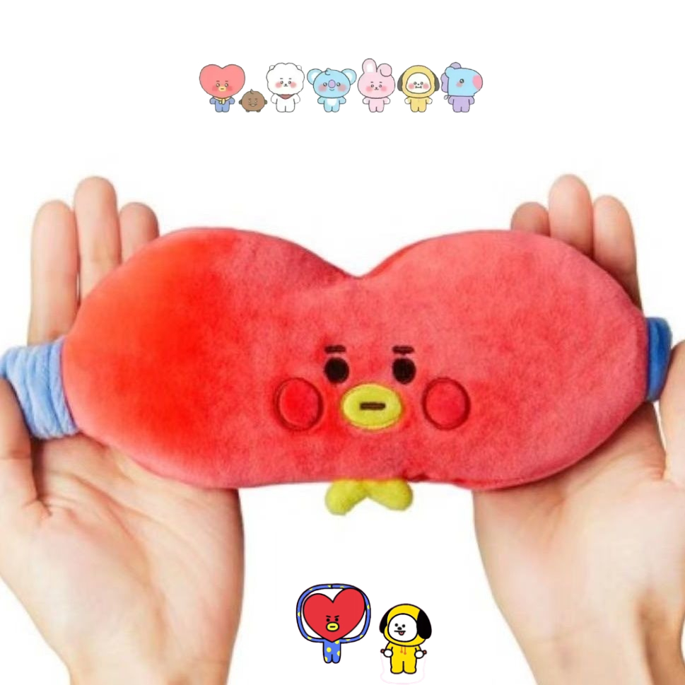 BT21漫画のかわいいぬいぐるみアイマスク カワイイ 男女兼 - Travel Accessories In Bulk のレビューと価格
