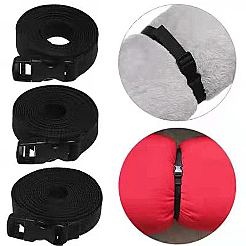 1PCトラベルタイドブラック耐久性ナイロンカーゴタイダウン荷 - Luggage Strap Belt のレビューと価格