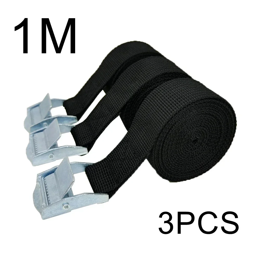 3ピース 1M バックル式タイダウンベルト 貨物ストラップ  - Luggage Strap Belt のレビューと価格
