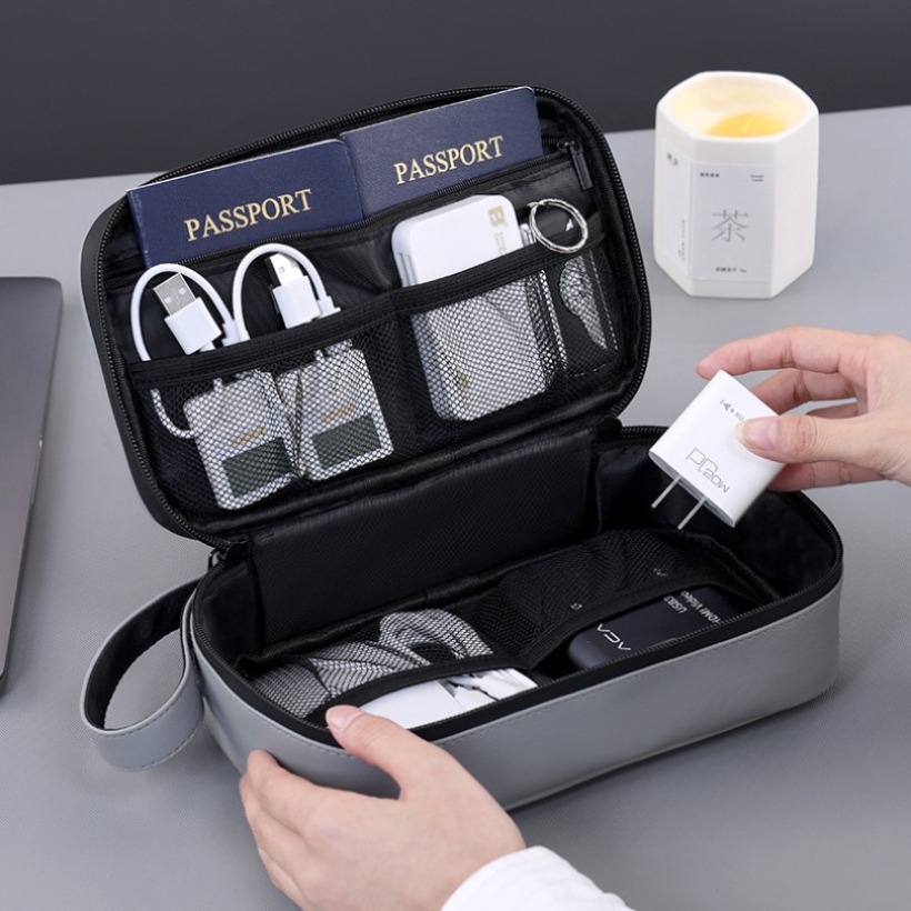 軽量ハンドヘルドデジタルガジェット収納バッグ、多ポケット電子 - Travel Accessories Organizer Bag のレビューと価格