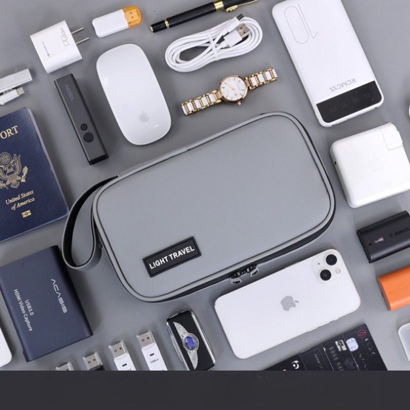 軽量ハンドヘルドデジタルガジェット収納バッグ、多ポケット電子 - Travel Accessories Organizer Bag のレビューと価格