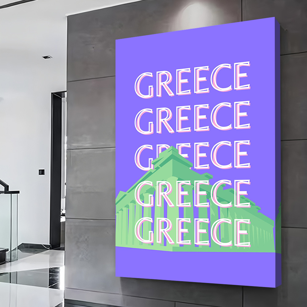 ギリシャ旅行ポスター カスタマイズ可能なプリントキャンバス絵 - Travel Accessories Greece のレビューと価格
