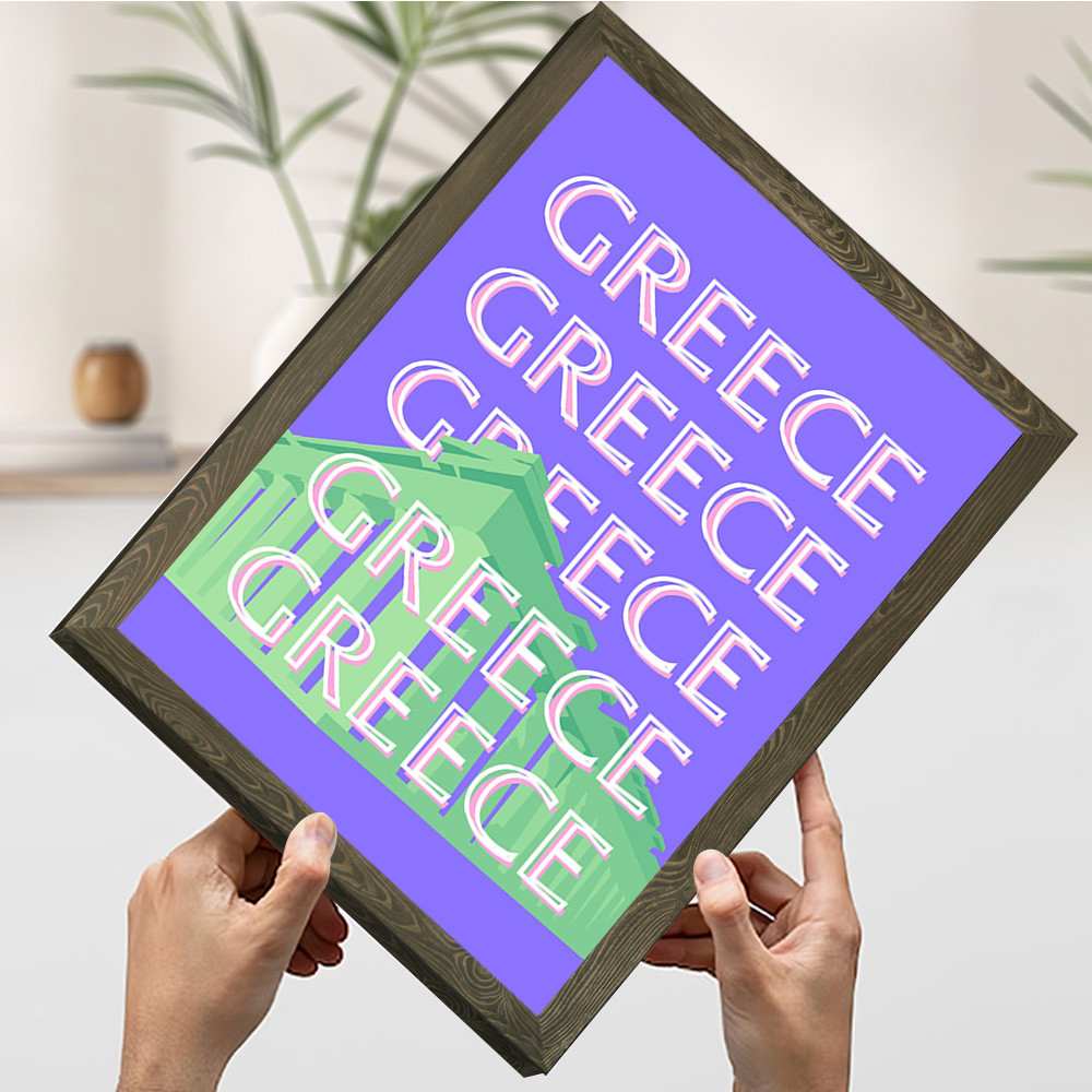 ギリシャ旅行ポスター カスタマイズ可能なプリントキャンバス絵 - Travel Accessories Greece のレビューと価格