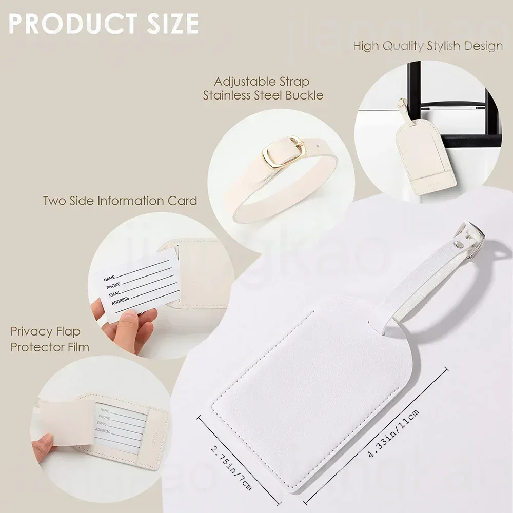 パーソナライズされた PU 荷物タグ ハートレター 名前付き - Travel Accessories Personalised のレビューと価格