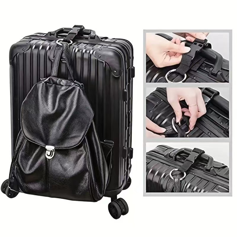 旅行用荷物固定ストラップ バックパック用外部ストラップ ポー - Luggage Strap Belt のレビューと価格