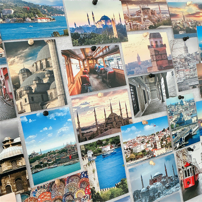 30 個 10x14 センチメートル旅行風景写真ポストカード - Travel Z のレビューと価格