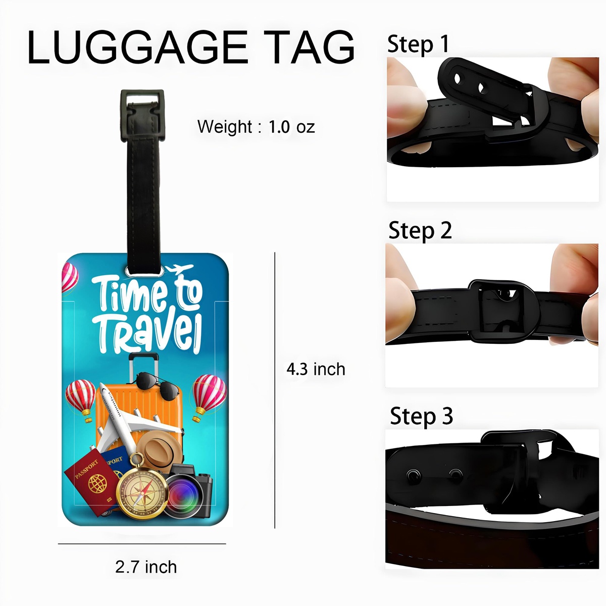 トラベルスタイル荷物タグ男性女性旅行荷物ラベルクラシックスー - It Travel Accessories のレビューと価格