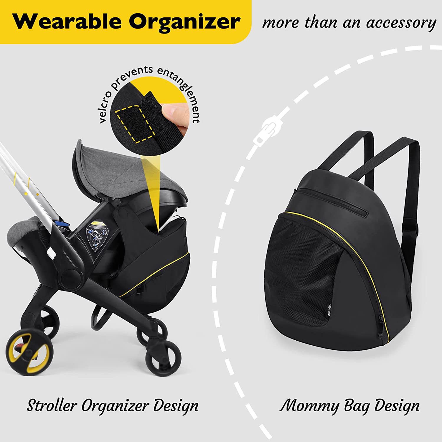 黒いベビーカー収納バッグ,カーシート,ショッピングバッグ,ド - Travel Accessories For 2 Year Old のレビューと価格