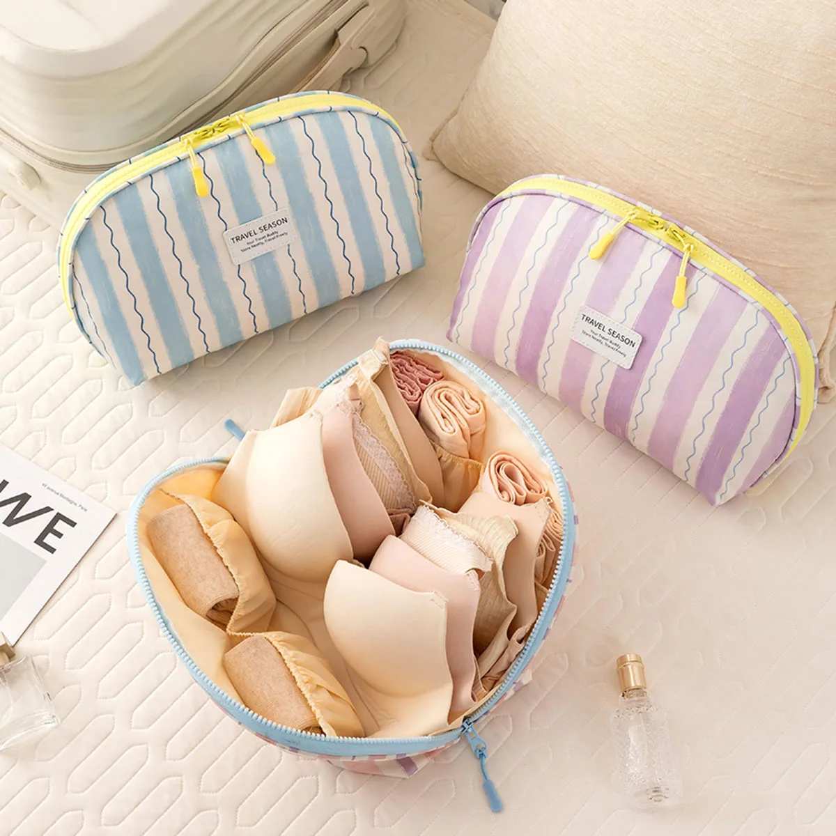 下着収納袋ポータブル多目的トラベルオーガナイザーバッグオック - Travel Accessories Organizer Bag のレビューと価格