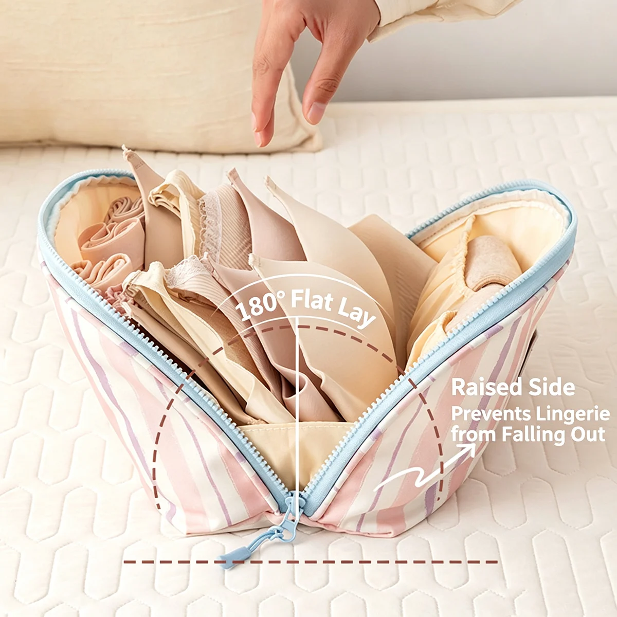 下着収納袋ポータブル多目的トラベルオーガナイザーバッグオック - Travel Accessories Organizer Bag のレビューと価格