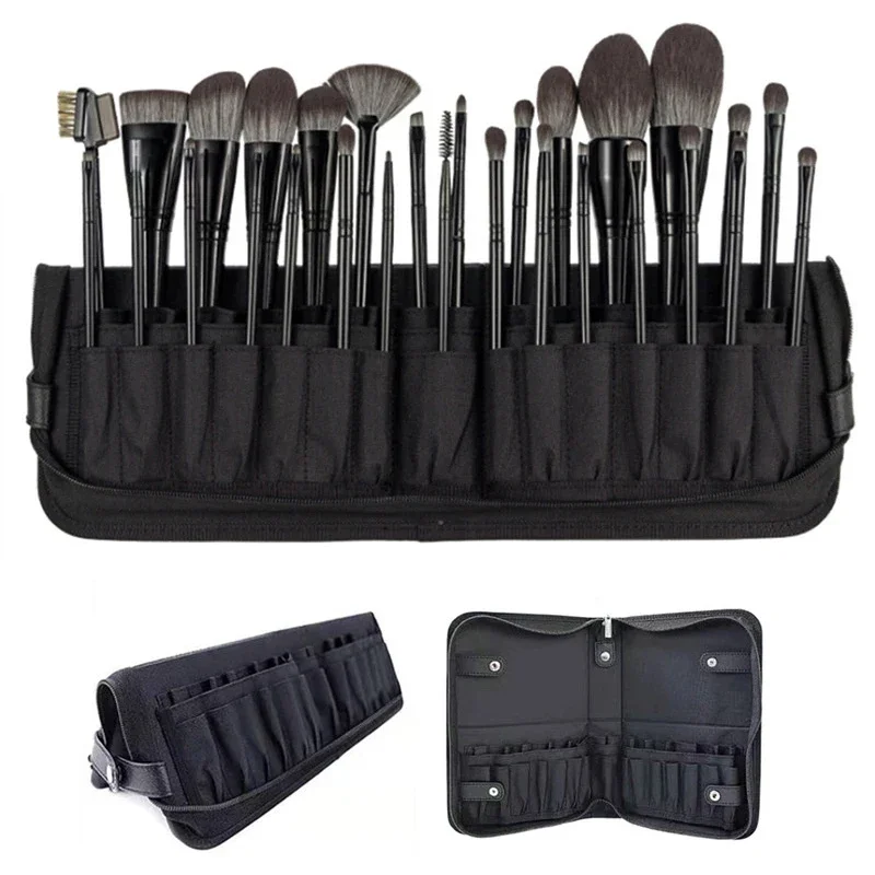 29/23 穴折りたたみ化粧ブラシバッグ女性化粧ブラシツール - Travel Accessories Organizer Bag のレビューと価格